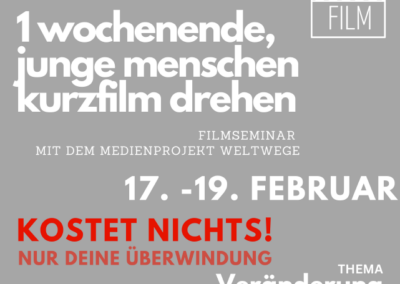 17. bis 19. Februar 2023 – Medienseminar auf dem Scheersberg