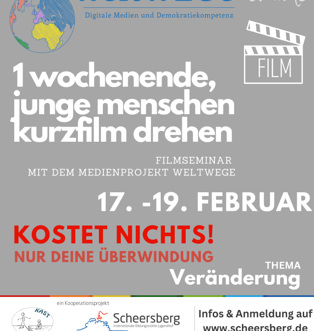 17. bis 19. Februar 2023 – Medienseminar auf dem Scheersberg
